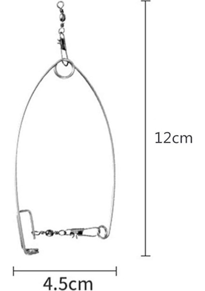 MSO Teknoloji Olta Balıkçılık Paslanmaz Çelik Otomatik Açılır Tuzak