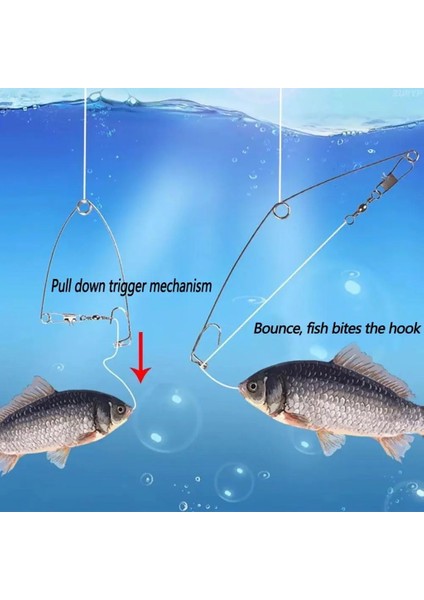 MSO Teknoloji Olta Balıkçılık Paslanmaz Çelik Otomatik Açılır Tuzak