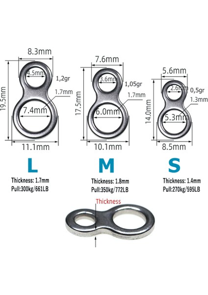 MSO Olta Balıkçılık VIP Kalite Paslanmaz Çelik Duble Solid Ring