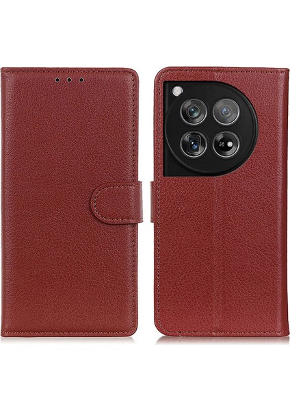 Oneplus 12 5g Klasik Tahıl Deri TeIefon Kılıfı (Yurt Dışından)