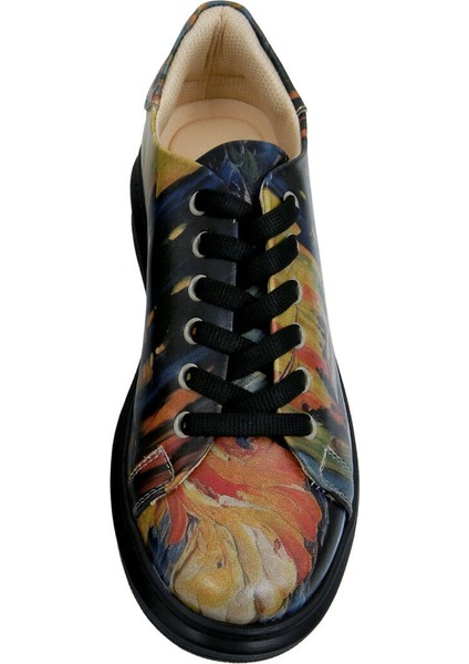 Kadın Vegan Deri Çok Renkli Sneakers - Pastel Night Tasarım indirimleri