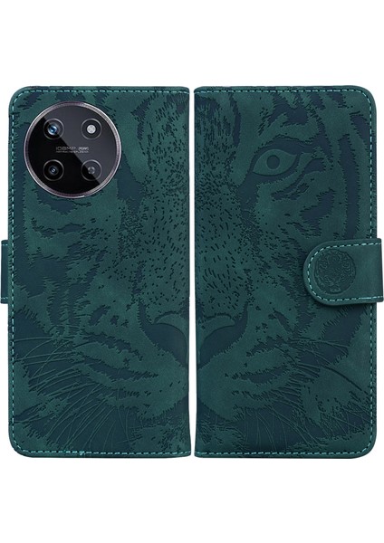 Realme 11 4g Deri Kaplan Desenli TeIefon Kılıfı (Yurt Dışından)