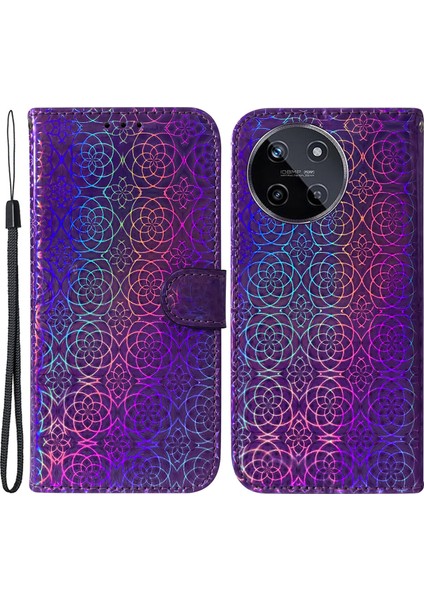 Realme 11 4g Deri Göz Kamaştırıcı Çiçek TeIefon Kılıfı (Yurt Dışından)