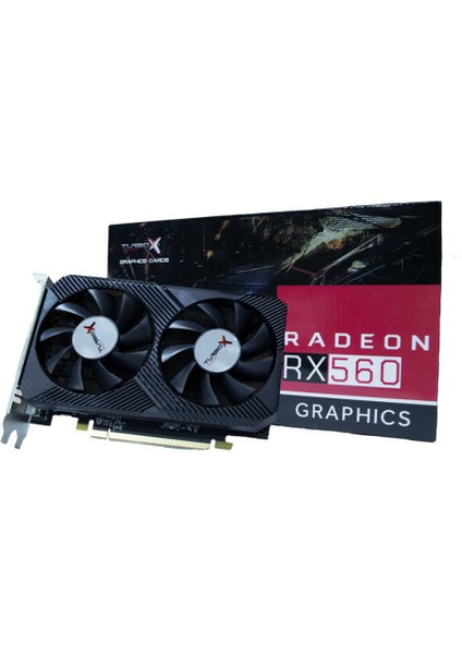 Arcade Hero N RX560 Amd Gddr5 128BIT Dvi.hdmi.display Çift Fan 4gb Ekran Kartı (Box)