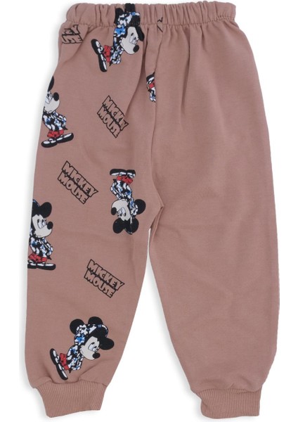 Erkek Bebek Mickey Mouse Baskılı Şapkalı Alt Üst 2'li Takım modelleri