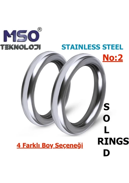 MSO Teknoloji Olta Balıkçılık VIP Kalite Paslanmaz Çelik Solid Ring Jig Asist