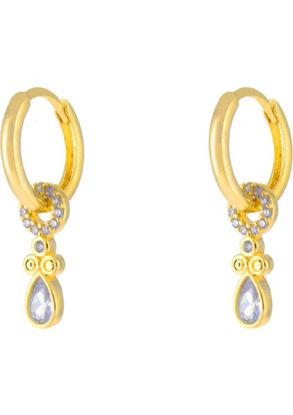 925 Ayar Gümüş Gizemli Damla Küpe