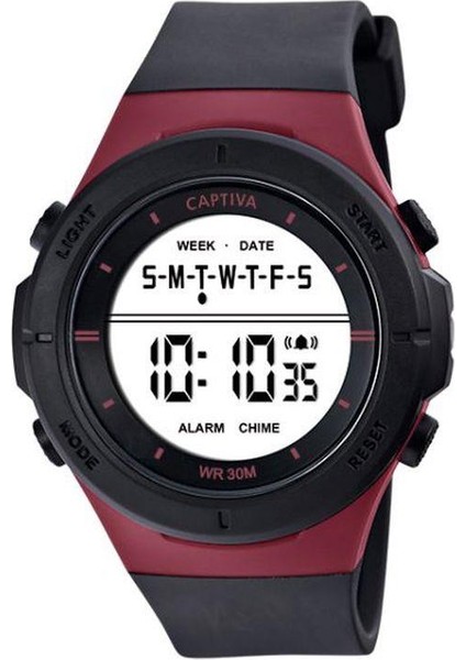 30 mt Suya Dayanıklı Digital Alarm-Kronometre-Led Işık Spor Kasa Çoçuk Kol Saati CPT.X006