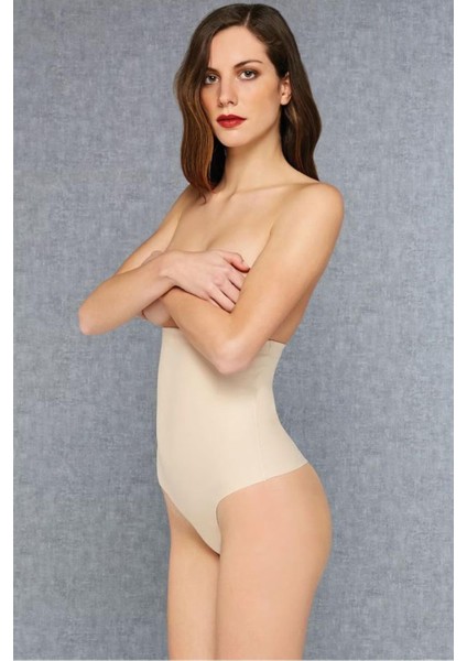 Ten Pamuklu Yüksek Bel String Body Korse fiyatları