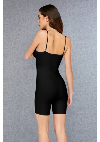 Siyah Pamuklu Toparlayıcı Askılı Şort Korse fiyatları