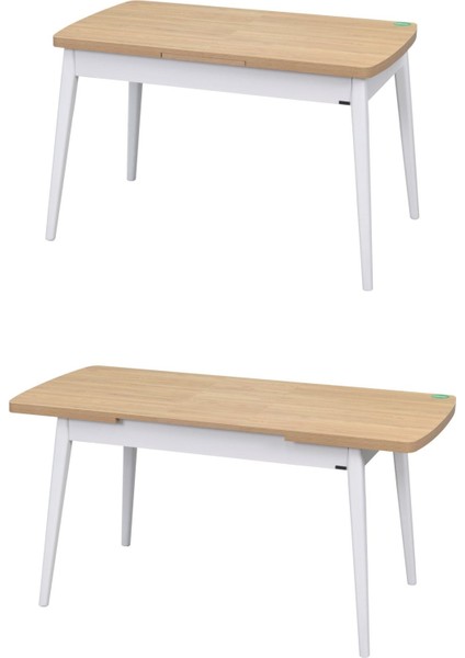Ege Sandalye Avanos Ahşap Mdf Açılır Mutfak Masası Takımı - 70X120+30 cm fırsatları