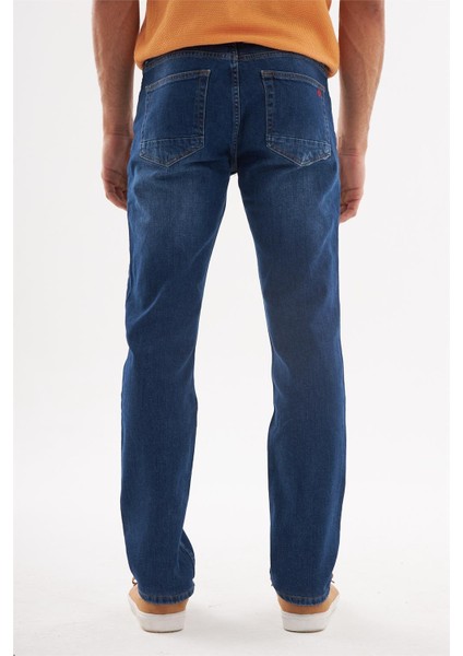 - Erkek Lacivert Regular Fit Jean Pantolon Lacivert