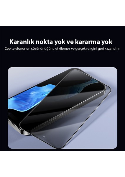 iPhone 15 Pro Max Uyumlu Privacy Hayalet Full Koruma Tempered Cam Ekran Koruyucu