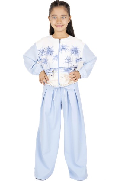 Kız Çocuk Desenli Ceket