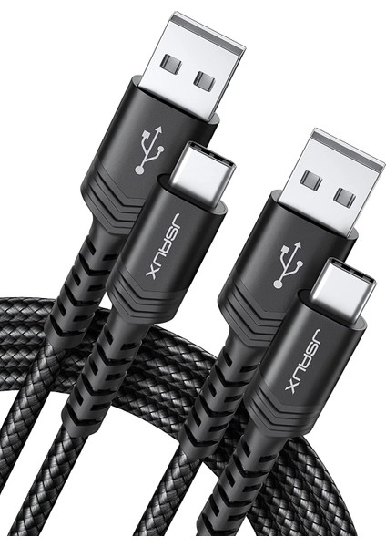 Premium Serisi Usb-A To Type-C  3 Amper 2 Metre Uzun Hızlı Şarj ve Data Aktarım Kablosu iPhone15 serisi ve type-c girişli cihazlar ile tam uyumlu CC0011 Siyah