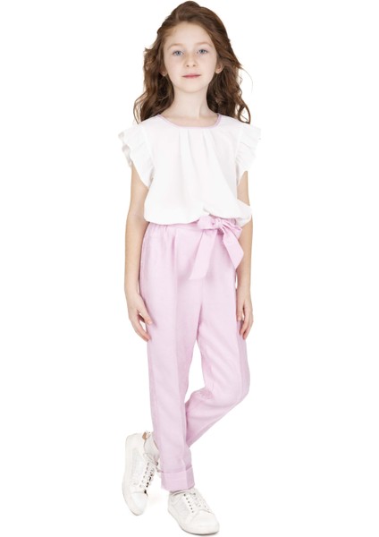 Kız Çocuk Ekru-Pembe Bluz fiyatları