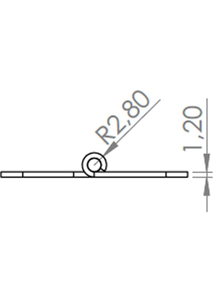 Azra Yapı 60X180 mm Paslanmaz Çelik Krom Yaprak Menteşe Yüksek Kalite