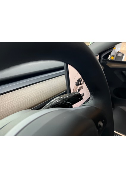 Tesla Model 3 ve Model Y Karbonfiber Sinyal Kolu