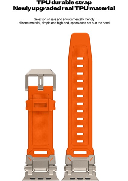 Apple Watch 7/8/9 45mm Titanyum Metal Bağlantı Kitli Silikon Kordon 101 fiyatları