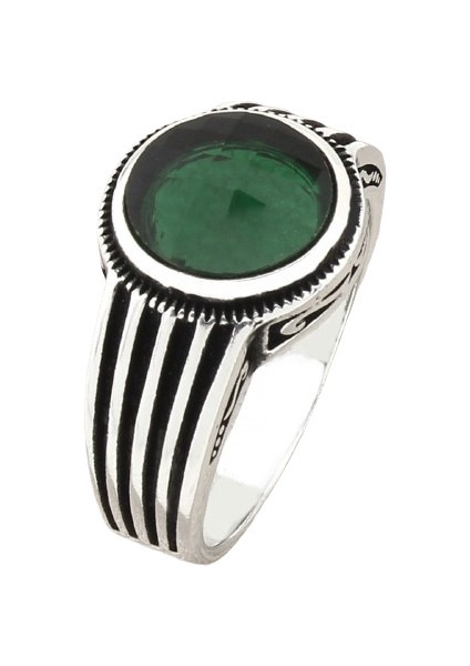 Erkek Yüzük Gümüş 925 Çizgili