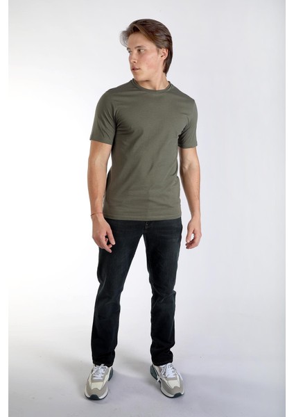 Gael Erkek O Yaka T-Shirt Haki