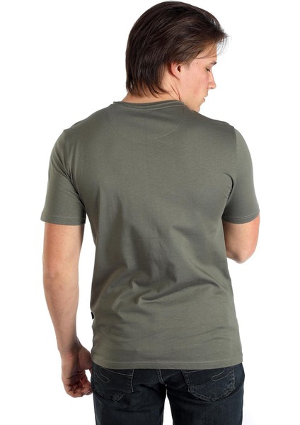 Gael Erkek O Yaka T-Shirt Haki fırsatları
