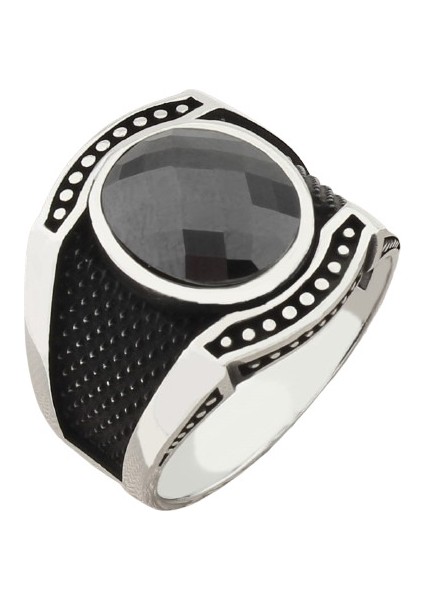 Erkek Yüzük Gümüş 925 Modern Tasarım