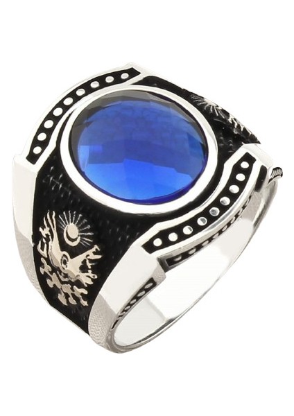 Erkek Yüzük Gümüş 925 Osmanlı Modern Tasarım