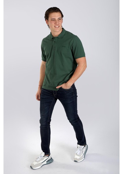 Twıns 1 Erkek Pike Polo Yaka T-Shırt K. Yeşil