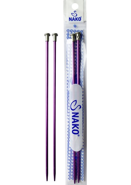 Mor Çocuk Şişi, Kısa Örgü Şişi 20CM 2,5mm