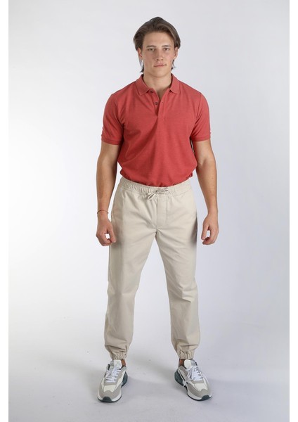 Jogger 2 Erkek Dokuma Pantolon Taş