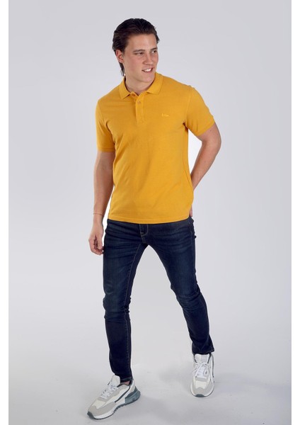 Twıns 1 Erkek Pike Polo Yaka T-Shırt Hardal