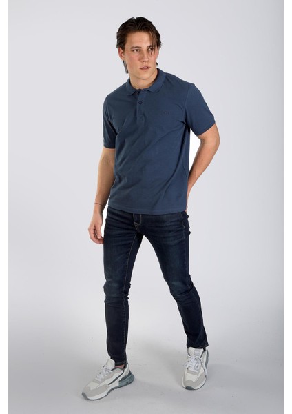 Twıns 1 Erkek Pike Polo Yaka T-Shırt Indigo