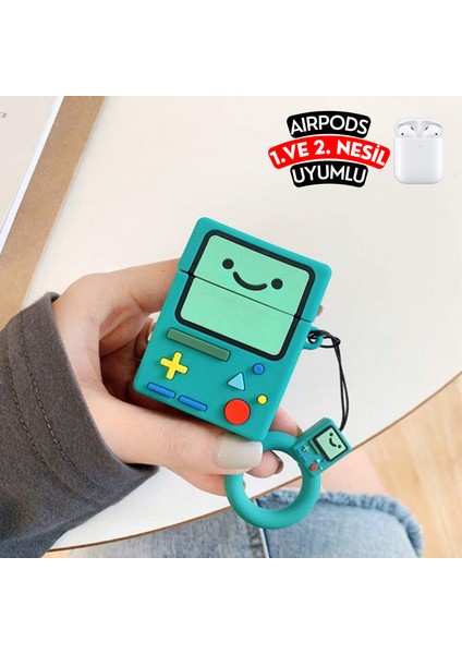 2'li Set - 1. ve 2. Nesil Uyumlu Nintendo ve Bmo Figürlü Ikili Kulaklık Kılıfı Seti modelleri