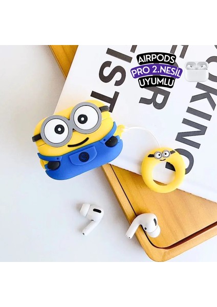 2'li Set - Pro 2. Nesil Uyumlu Hoodie Patrick Yıldız ve İki Gözlü Minyon Kulaklık Kılıfı Seti indirimleri