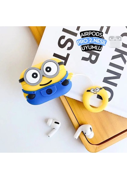 2'li Set - Pro 2. Nesil Uyumlu İki Gözlü Minyon ve Avokado Figürlü Ikili Kulaklık Kılıfı Seti fiyatları