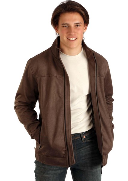 Nuels Erkek Dokuma Mont Kahve