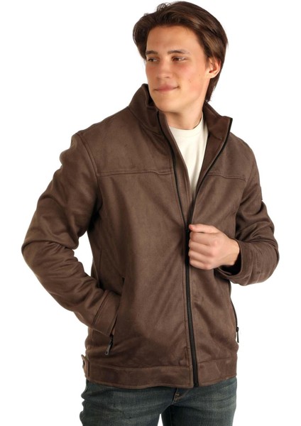 Nuels Erkek Dokuma Mont Kahve fiyatları