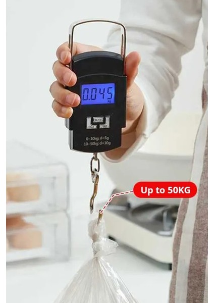 WH50 Bavul Valiz El Çantası Ağırlık Ölçme Tartısı Minik LCD Ekranlı Kilogram Ölçme Terazisi indirimleri