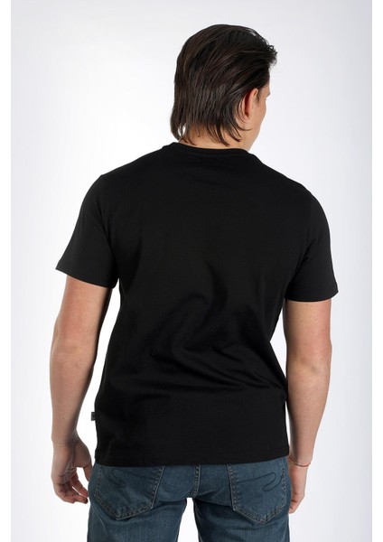 Alvin Erkek O Yaka T-Shirt Siyah