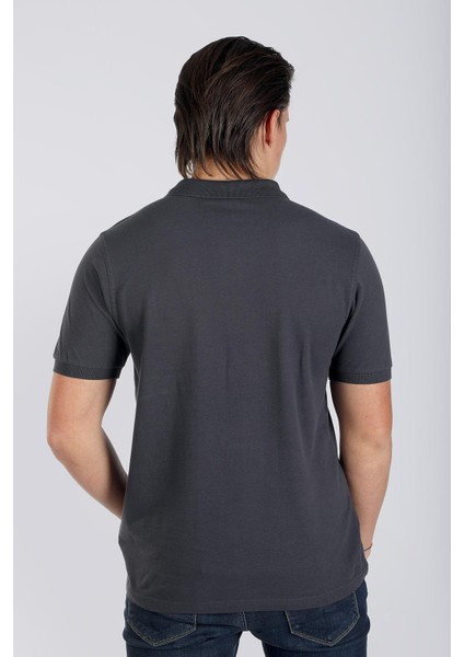 Twıns 1 Erkek Pike Polo Yaka T-Shırt Antrasit fırsatları