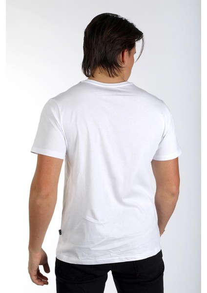 Alvin Erkek O Yaka T-Shirt Beyaz fırsatları