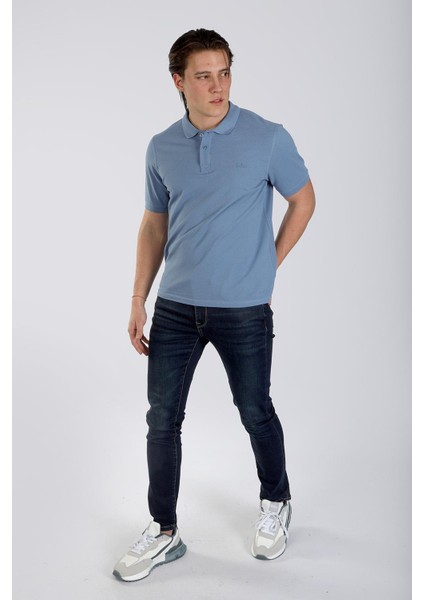 Twıns 1 Erkek Pike Polo Yaka T-Shırt A.mavi