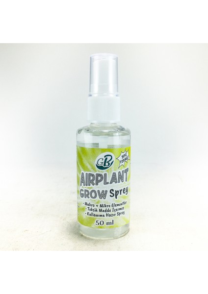 Airplant Grow Sprey 50 ml - Hava Bitkisi Bromeliad Sıvı Besin