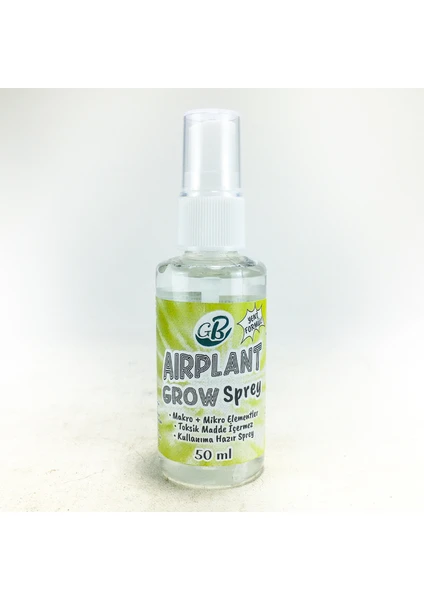 Gurme Bitki Airplant Grow Sprey 50 ml - Hava Bitkisi Bromeliad Sıvı Besin