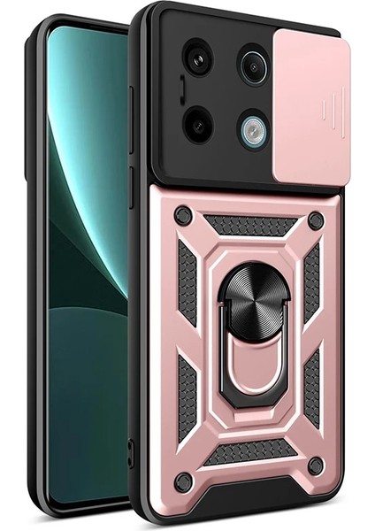 Poco X6 Kamera Koruması Halka Standı Cep Telefonu Kılıfı (Yurt Dışından)