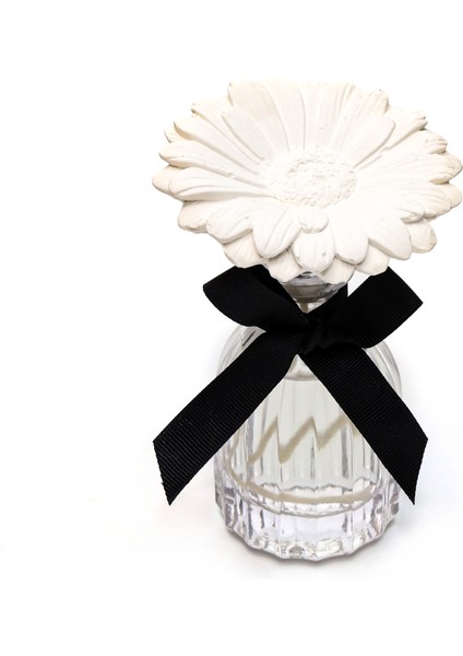 100 ml Seramik Papatya Taşlı Black Vanilya Oda Kokusu