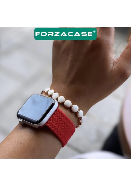 Apple Watch 8 41MM Için Hasır Örgü Solo Loop Kordon Kayış - FC401 indirimleri