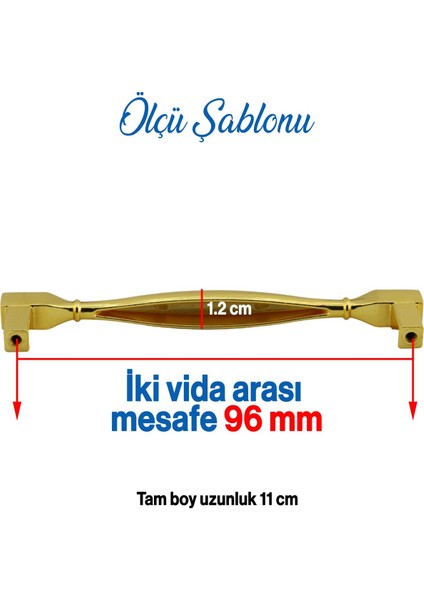 Mobilya Mutfak Dolabı Çekmece Dolap Kulpları Kapak Kulpu Kulbu Altın 96 mm Metal Kulp modelleri