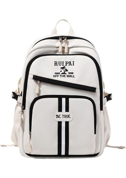 Ortaokul Lise Öğrencisi Moda Gündelik Okul Çantası/büyük Kapasiteli Rahat Sırt Çantası/üniversite Sırt ÇANTASI，DL007 (Yurt Dışından)